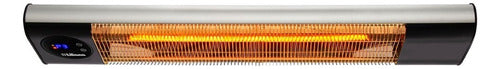 Calefactor Exterior Liliana Ccp2200 Infrarrojo Fibra Carbono Negro