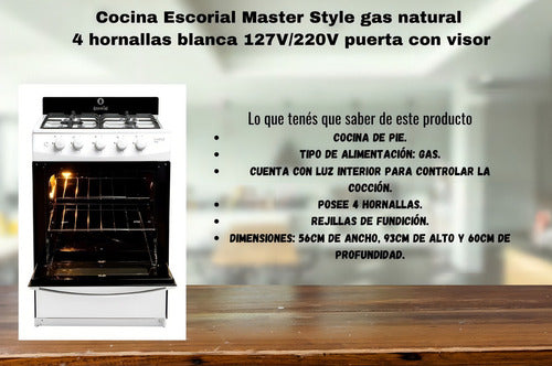 Cocina Escorial Master Style Blanca