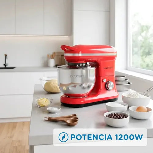 Batidora Planetaria Digital Smartlife Sl-sm030r 1200 W Rojo 50 Hz/60 Hz