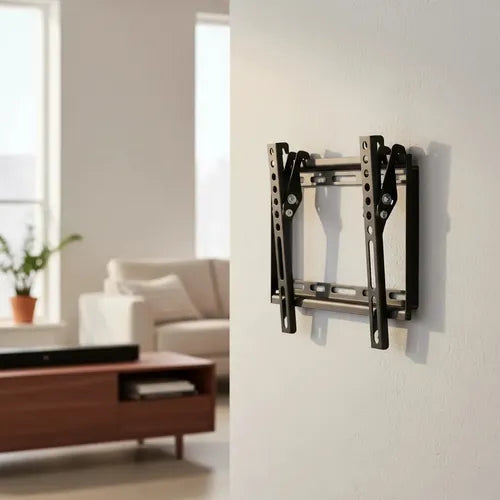 Soporte Tv Philco Inclinable Para Pantallas De 23  A 42  Universal Vesa Reforzado Con Kit De Instalación Negro