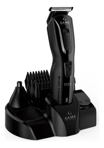 Corta Pelo Clipper Inalámbrico Gama T923 Black Usb Titanium Negro
