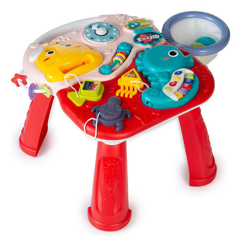 Mesa Didactica Bebesit 2 En 1 Con Luces Y Sonido 2002-b Rojo
