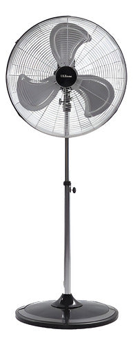 Ventilador Pie Liliana Vpc22 3 Velocidades 3 Aspas Metalicas 3 Plata Metal 55.88 Cm Negro/plata