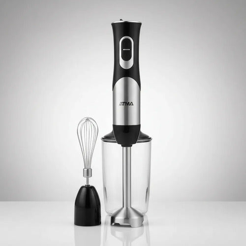 Mixer Licuadora De Mano Atma Lmat21122in Vaso 500ml Batidor Negro