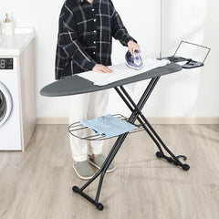 Tabla De Planchar Onebox Ob-tp2 Con Portaplancha Y Antena Plegable Liso Gris