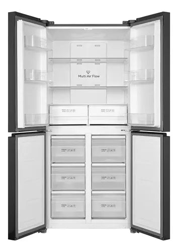 Heladera Cross Door Tcl 428l No Frost Inoxidable Inverter P460cd