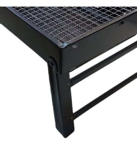 Parrilla Chica Carbon Portatil Plegable Camping Asado Tm Negro