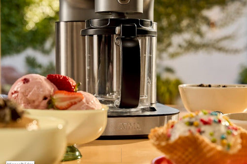 Máquina De Helado Atma Dolce Icmat1010n 10 Programas Inox Plateado