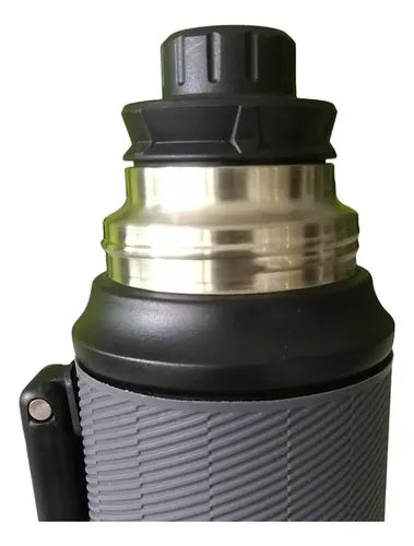 Termo Matero Vivendi 1.2 L Acero Inox Asa Plegable Verde  Verde