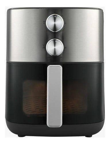 Freidora De Aire Mecánica Atma 6 L Inox Fr256maip Plateado