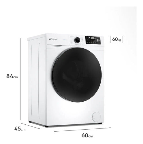 Lavarropas Carga Frontal Electrolux 7kg Blanco Inverter E... Blanco