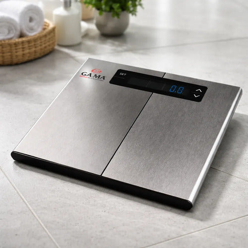 Balanza De Baño Digital Ga.ma Scf-5000 Inox Peso H:150kg Gris Oscuro
