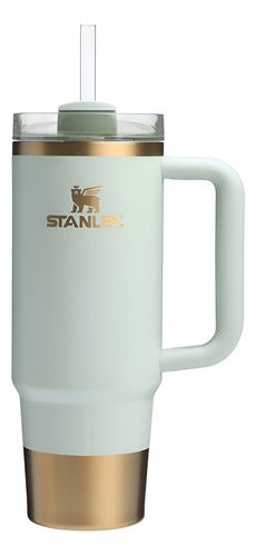 Vaso Térmico Stanley Quencher Verde Dorado 887ml Libre Bpa C Celadon Gilded