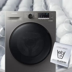 Lavarropas Automático Samsung Inverter Hasta 7kg Color Inox Ww70aa46bx