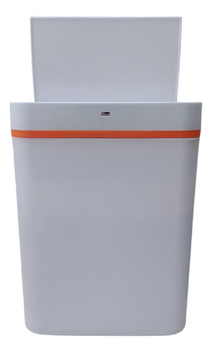 Cesto De Basura De 15l Con Sensor Inteligente Vivendi 51303 Blanco