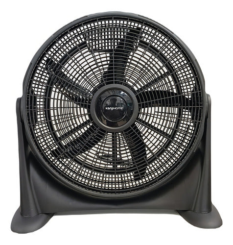 Turbo Ventilador Kanji 20' Fh2010 Plastico 80 Watt Cantidad De Aspas 5 Color De La Estructura Negro Diámetro 50.8 Cm