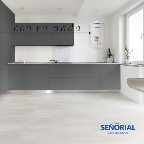 Termotanque Multigas Señorial Tszp1-85 Zafiro Color Blanco 85 Litros
