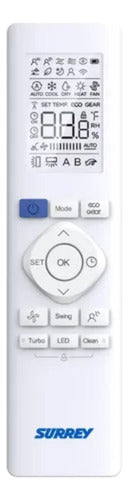 Aire Acondicionado Surrey 553niq18gn81f Inverter Smart 4500 Fg Frío Calor Color Blanco