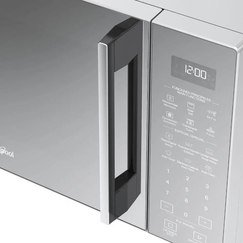 Microondas Whirlpool Wcollection Con Air Fry 29 Lts - Silver