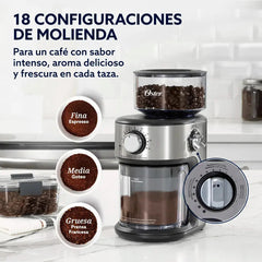 Molinillo De Cafè Automàtico Oster Bvstbmh24 Plateado Plateado