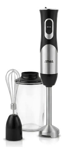 Mixer Licuadora De Mano Atma Lmat21122in Vaso 500ml Batidor Negro