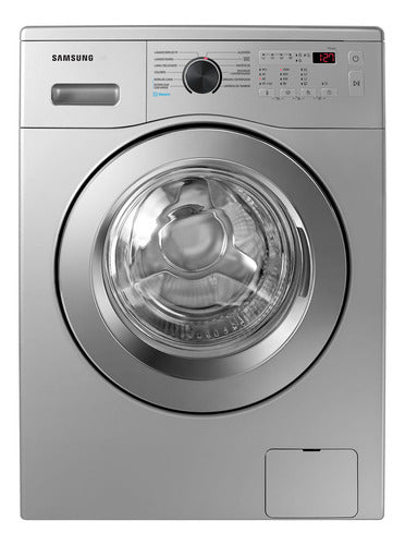 Lavarropas Automático Samsung Inverter 6.5 Kg Silver Plateado