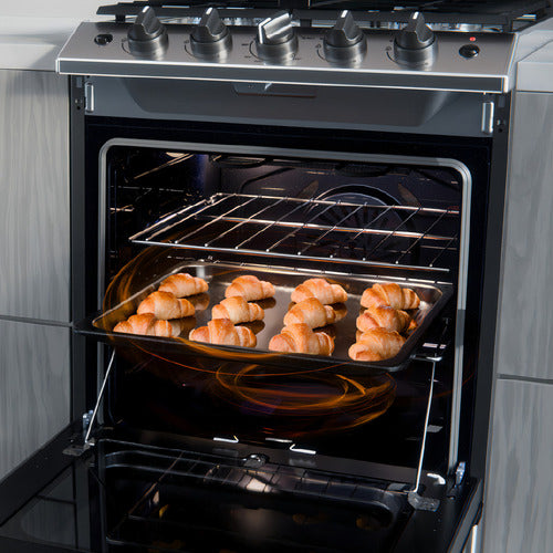 Cocina Multigas Drean Cd5617ai0 Inox 56 Cm Con Air Fryer C Gris