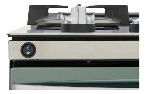 Cocina A Gas Whirlpool Wfo4vbr Inox 51cm Grill Eléctrico Acero Inoxidable