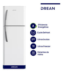 Heladera Con Freezer Cíclica 277 L Blanca Drean - Hdr280f50b