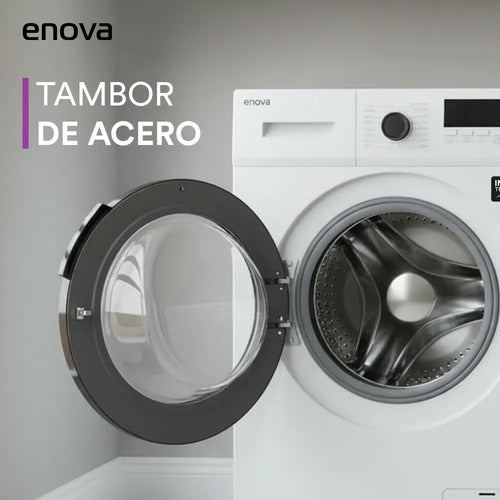 Lavarropas De Carga Frontal Enova Le06f11-bl 6kg Blanco
