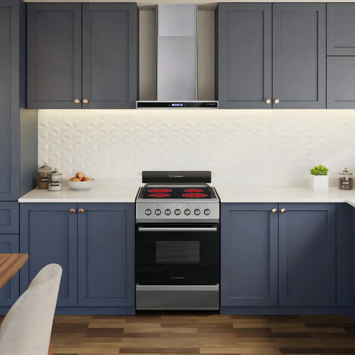 Cocina Electrica Ormay Ultra-acero Vitroceramico 4 Hornallas Acero