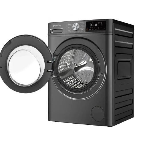 Lavarropas 11 Kg Carga Frontal Inverter Dark Grey Gris Oscuro