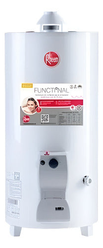 Termotanque Rheem A Gas De Pie 80 Litros Tpg080gnrh Blanco