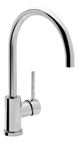 Fv 87 Temple 0411.04/87 Griferia Cocina Monocomando Color Plateado