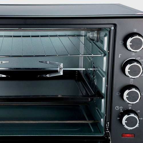 Horno Electrico Smartlife Conveccion Spiedo 70 Litros Color Negro