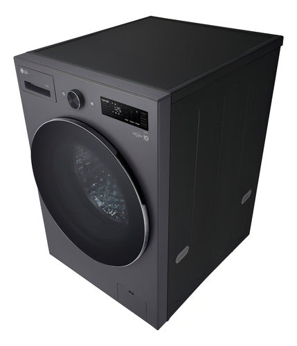 Lavarropas Carga Frontal LG Wm17egntspg Inverter Ai Gris Oscuro