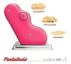 Máquina De Pasta Pastalinda Clásica 200 Acero Inoxidable Fucsia