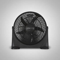 Ventilador De Piso Turbo Kanji Kjh-fh1405 Con 5 Palas 35.56 Cm 50 Negro Negro Plástico 5