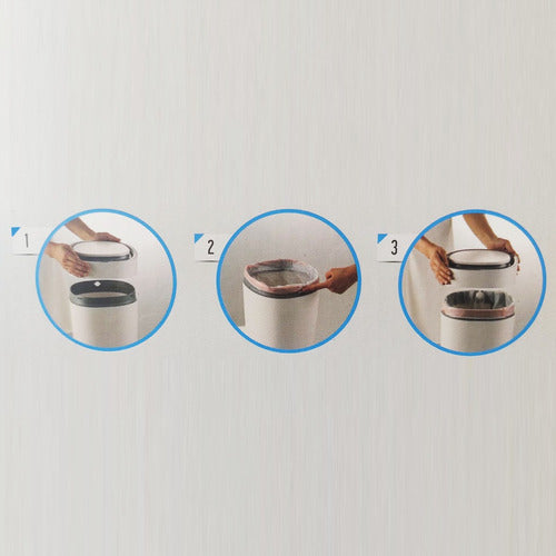 Cesto De Basura Inteligente Onebox Ob-sl12a C/ Sensor 12l Cs Blanco