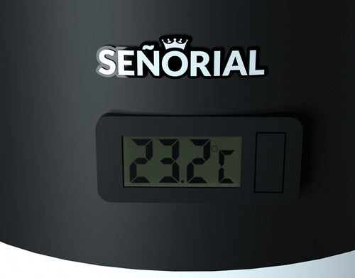 Termotanque Señorial 80 Litros Electrico Black 2.0 Negro Cta Negro