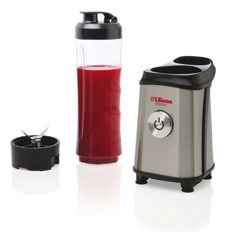 Licuadora Portátil Liliana Sportlic Al116 600 Ml Color Acero Inoxidable