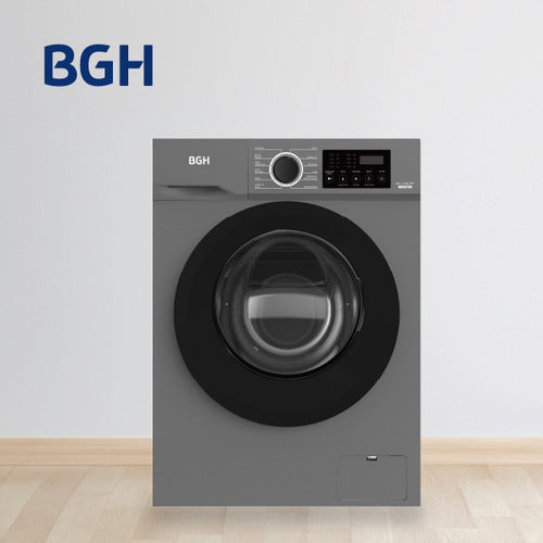 Lavarropas Bgh Inverter Carga Frontal 6kg Bwfe06s24ar Color Gris Oscuro