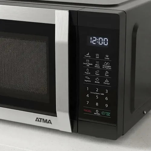 Microondas Digital Atma Matdgb23uan 23litros Con Grill Negro