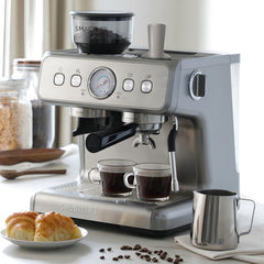Cafetera Expresso Con Molinillo Smartlife Ecg5020 15 Bares Gris
