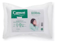 Almohada Cannon Doral Fibra Poliéster Siliconada De 70x50 Cm Blanco