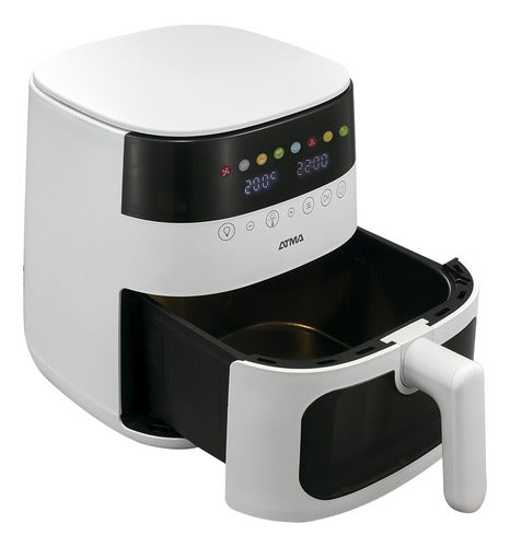 Freidora De Aire Sin Aceite Atma Fr246aw 1750w 6l Tactil Cts Blanco