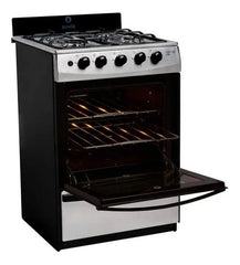 Cocina A Gas Escorial Master Style Acero Inox 4 Hornallas Acero Inoxidable
