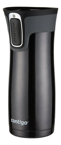 Vaso Térmico Contigo Westloop Color Negro Brilloso 473ml Liso