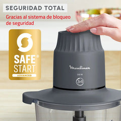 Picadora Choppeo Moulinex Xxl Bowl De Vidrio 500w Negro