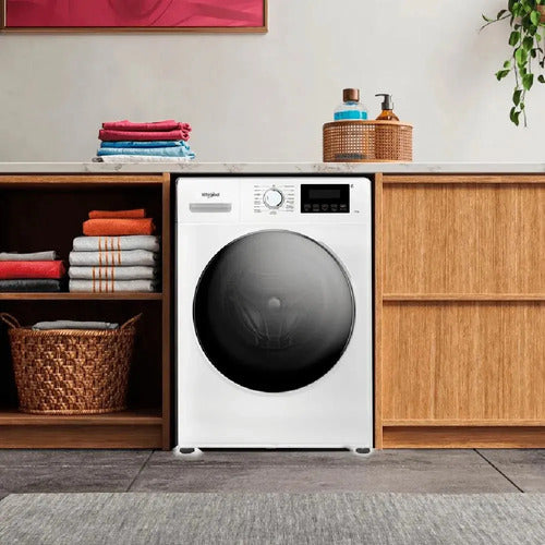 Lavarropas Whirlpool Carga Frontal 7kg Inverter Blanco Blanco